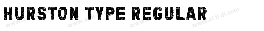 HURSTON TYPE Regular字体转换
